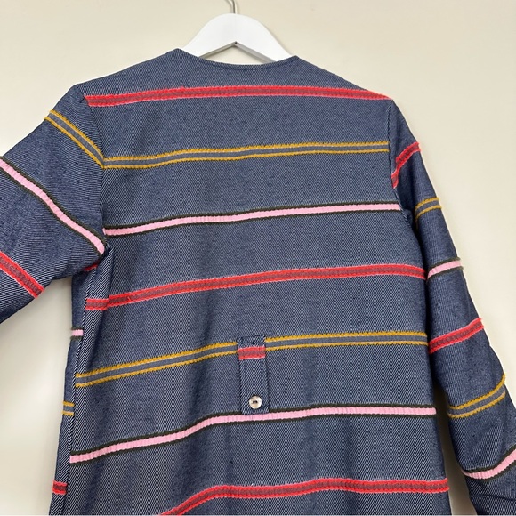 Anthropologie DOLAN Collection Piccadilly Striped Coat - Picture 7 of 11